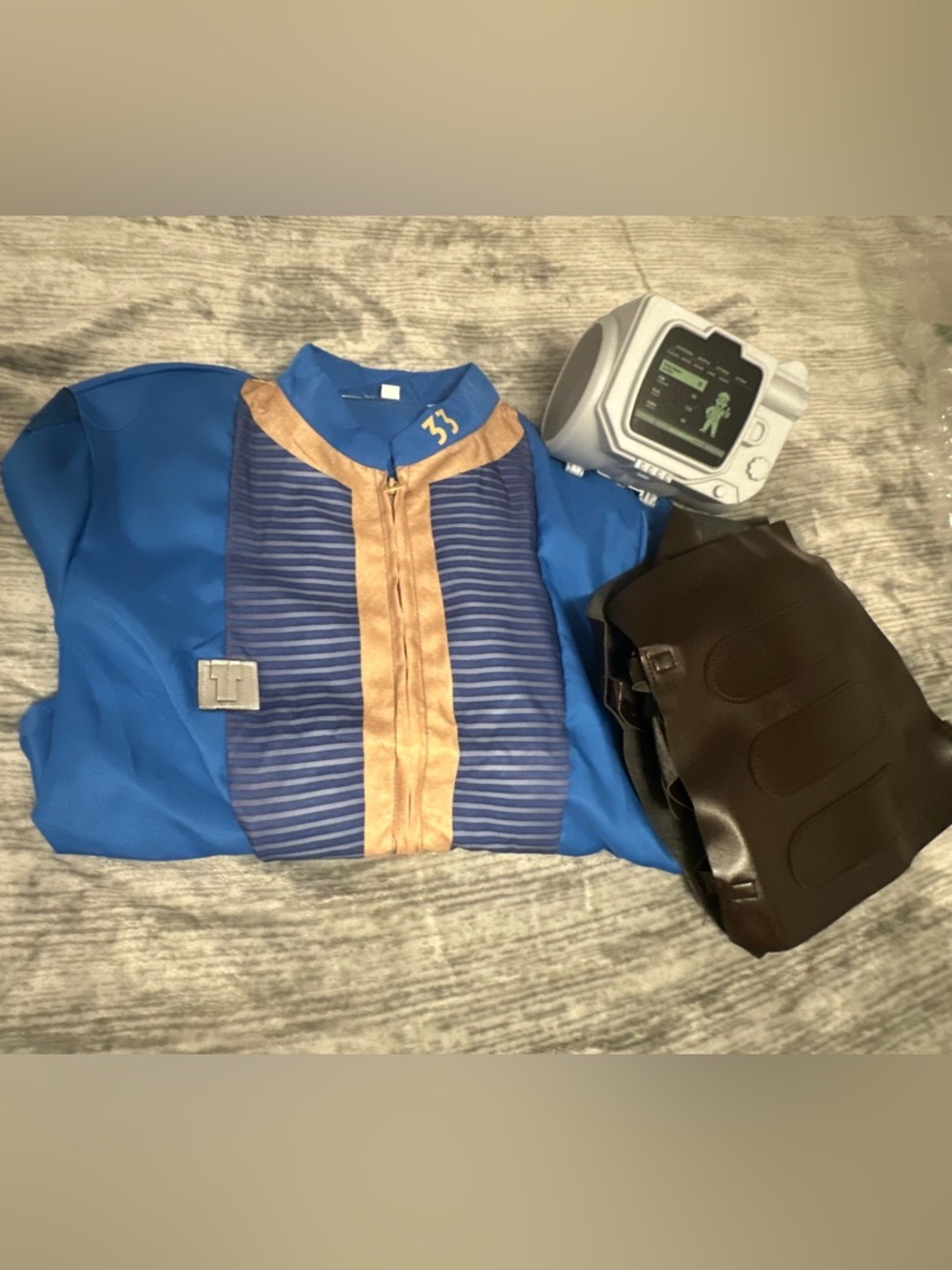 Fallout Vault 33 Blue Cosplay Jumpsuit
